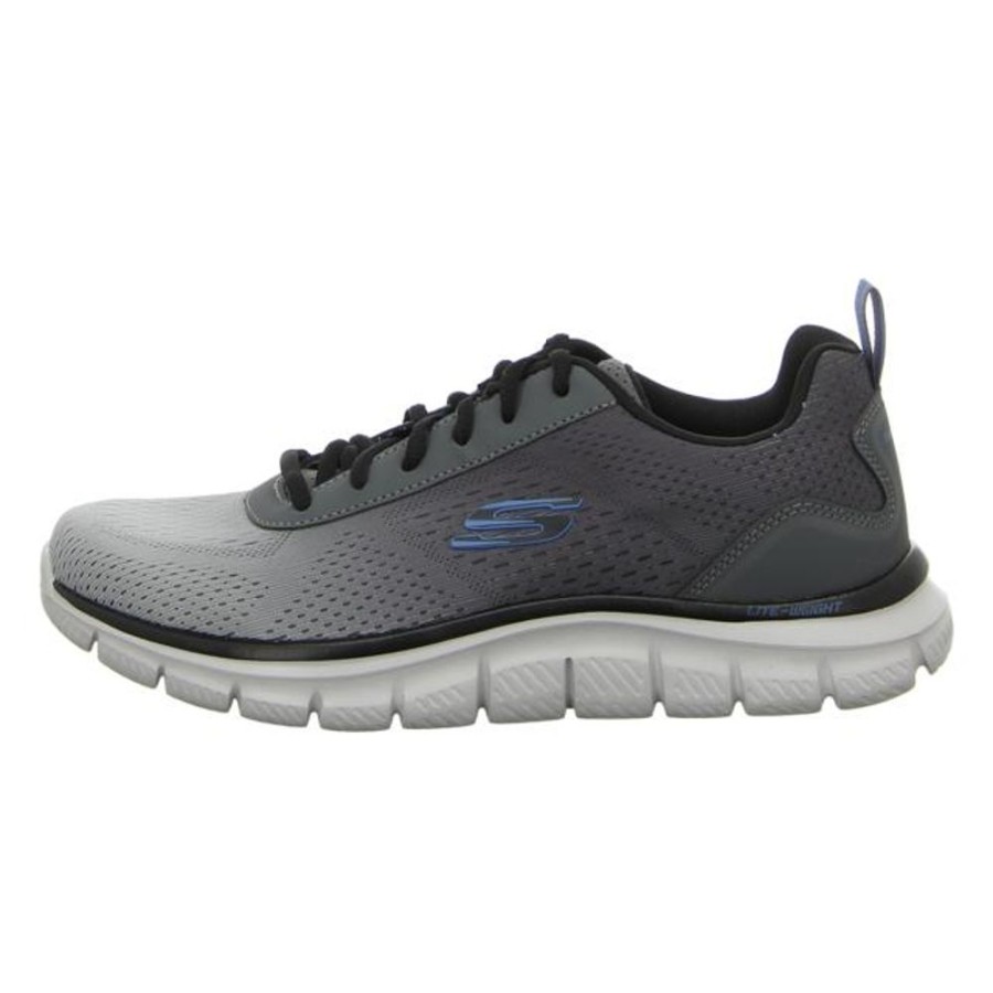 Herren Skechers Sneaker | Skechers - Sneaker - Track - Charcoal/Gray