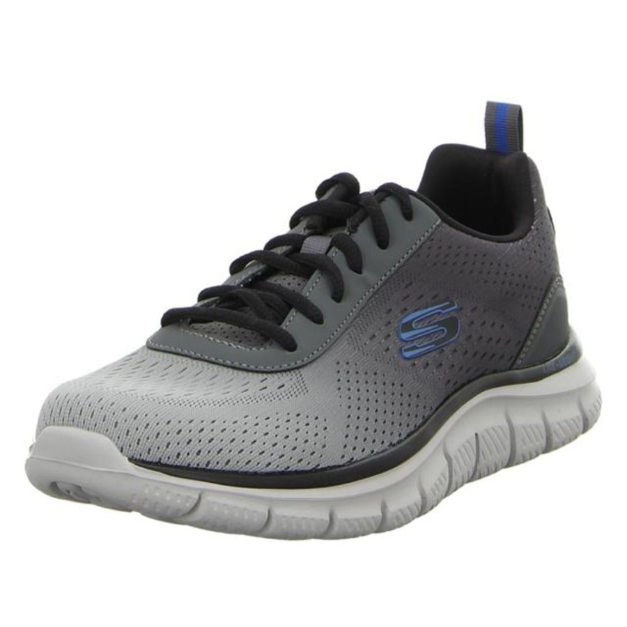 Herren Skechers Sneaker | Skechers - Sneaker - Track - Charcoal/Gray