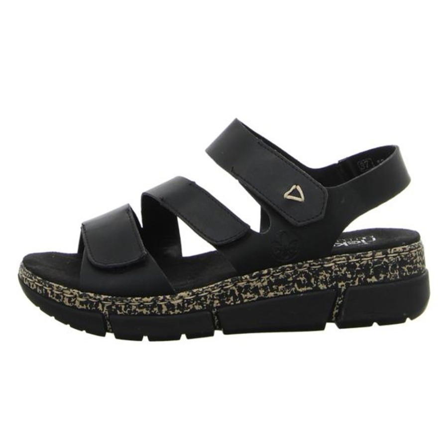 Damen Rieker Sandaletten | Rieker - Sandalen - Schwarz