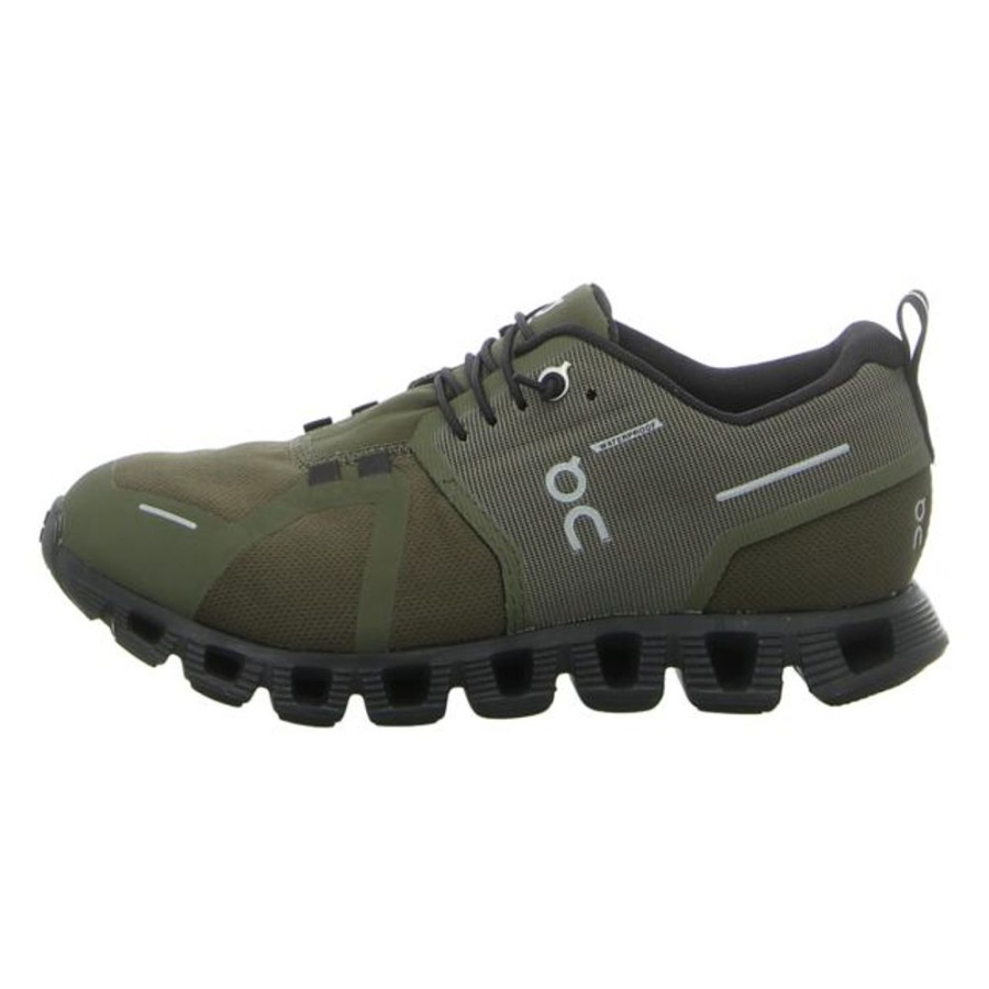 Damen ON Sneaker | On - Sneaker - Cloud 5 Waterproof - Olive/Black