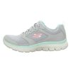 Damen Skechers Sneaker | Skechers - Sneaker - Flex Appeal 4.0-Acti - Gray/Light Blue