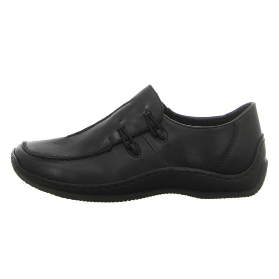 Damen Rieker Halbschuhe | Rieker - Slipper - Schwarz