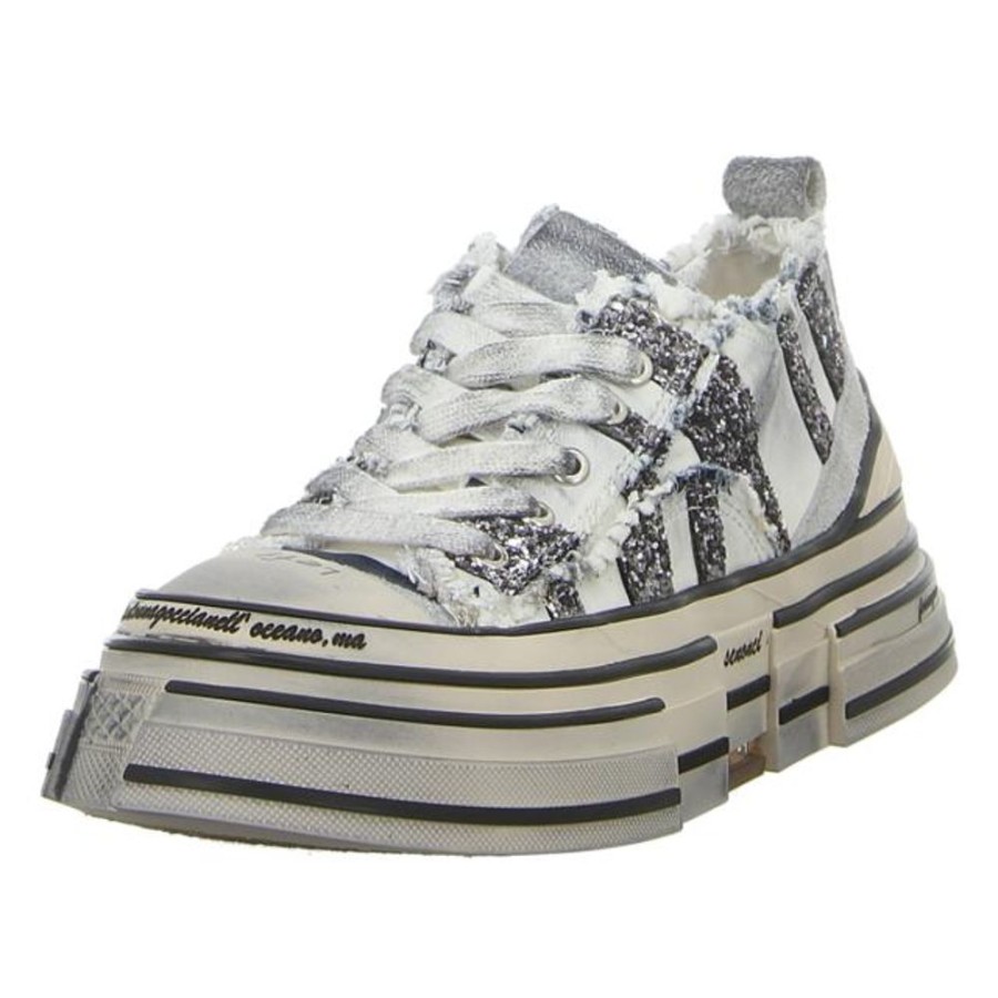 Damen Rebecca White Sneaker | Rebecca White - Sneaker - White+Glitter Grey