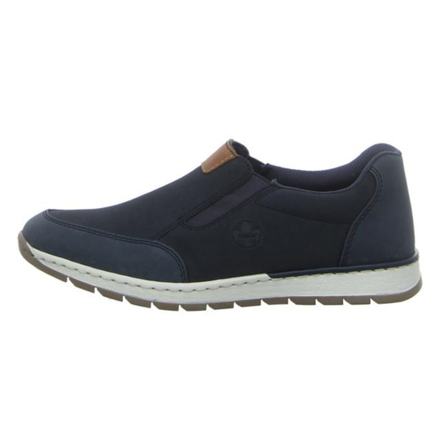 Herren Rieker Halbschuhe | Rieker - Slipper - Dunkelblau/Marine