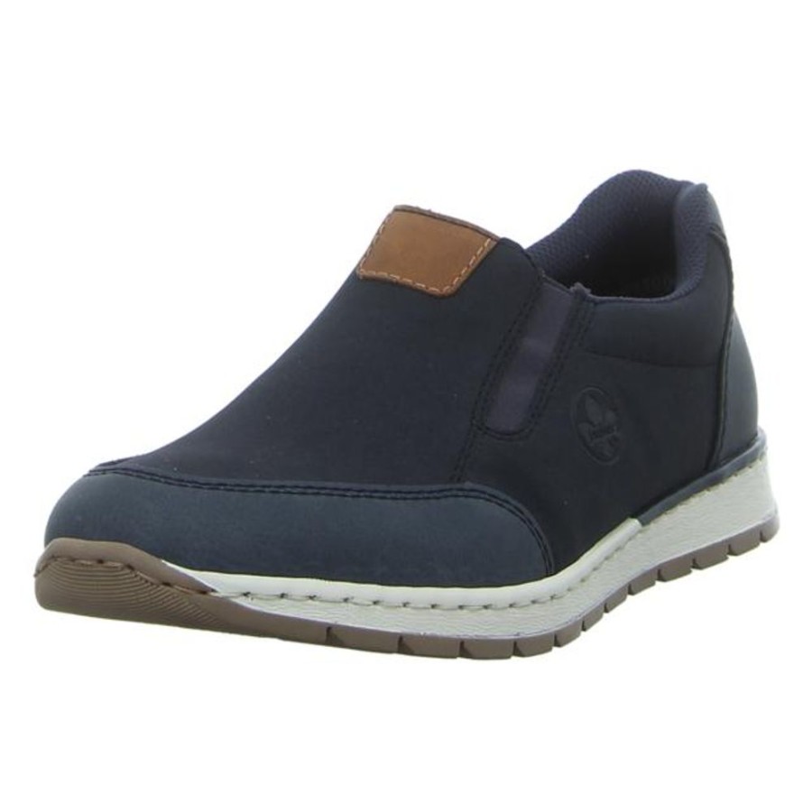 Herren Rieker Halbschuhe | Rieker - Slipper - Dunkelblau/Marine