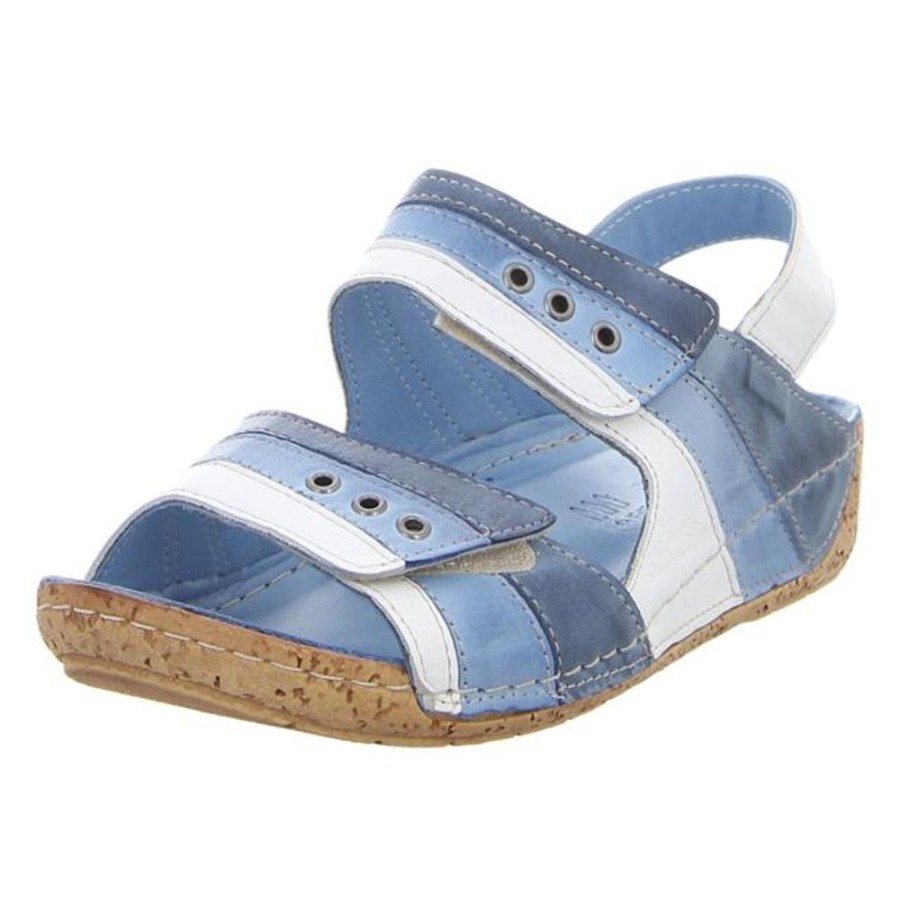 Damen Gemini Sandaletten | Gemini - Sandalen - Weiss/Sky