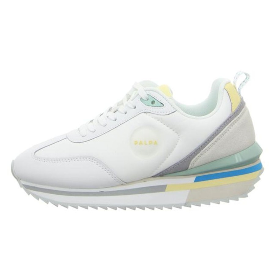 Damen Palpa Sneaker | Palpa - Sneaker - Jenna 1 - White/Pale Banana/Mint