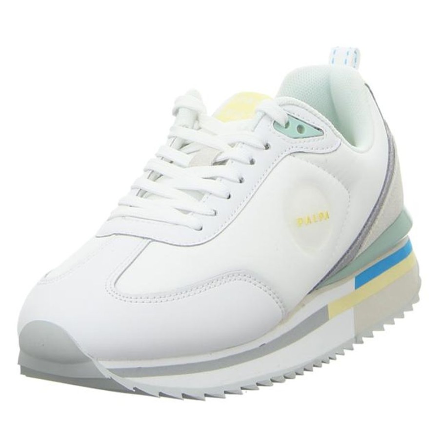 Damen Palpa Sneaker | Palpa - Sneaker - Jenna 1 - White/Pale Banana/Mint