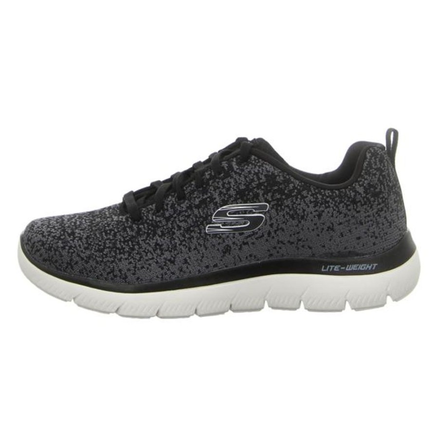 Herren Skechers Sneaker | Skechers - Sneaker - Summits - Warwick - Black/White