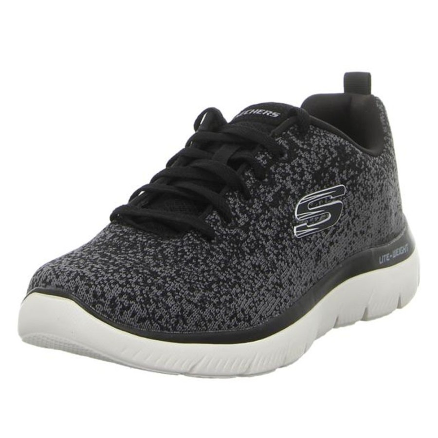 Herren Skechers Sneaker | Skechers - Sneaker - Summits - Warwick - Black/White