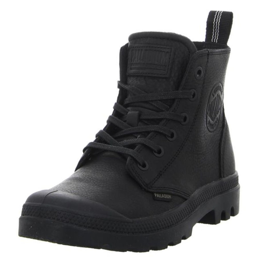 Damen Palladium Stiefeletten | Palladium - Stiefeletten - Pampa Zip Leather Es - Black/Black-M