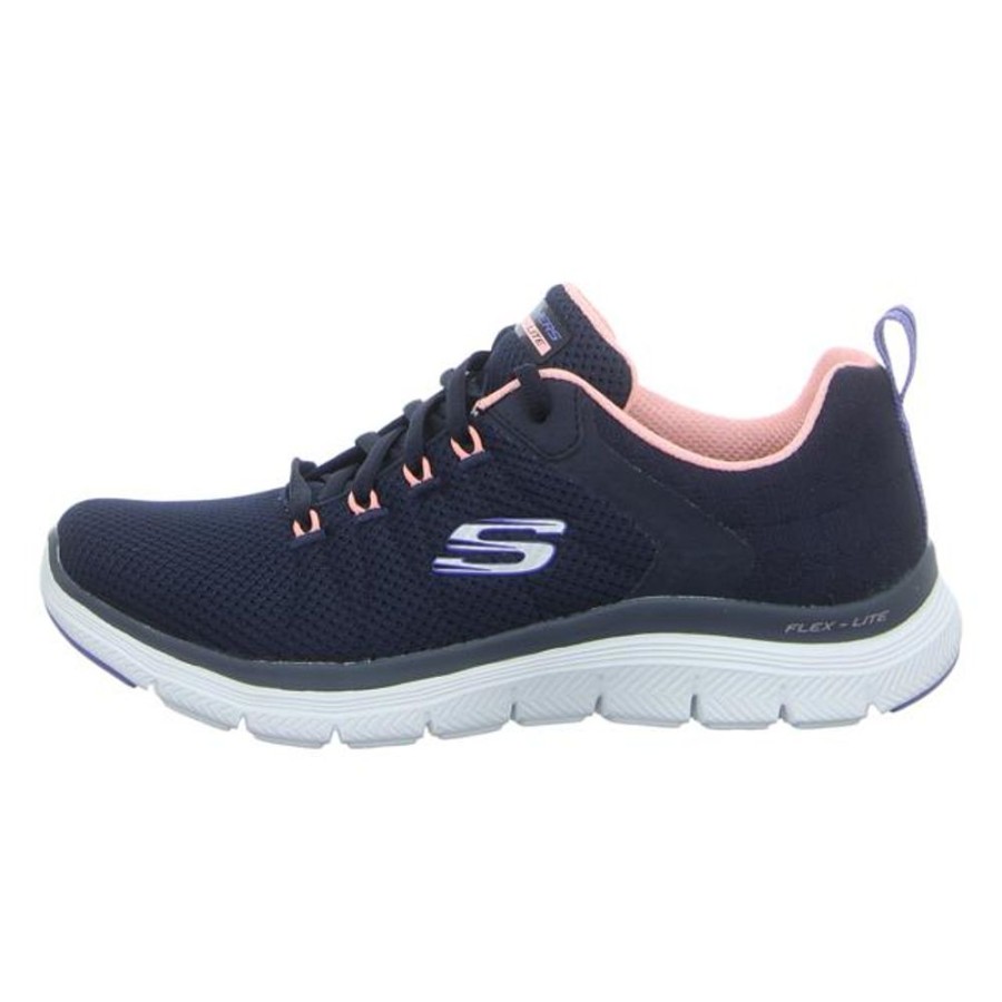 Damen Skechers Sneaker | Skechers - Sneaker - Flex Appeal 4.0-Elegant Ways - Navy/Multi