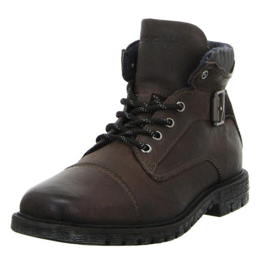 Herren Bugatti Stiefel | Bugatti - Stiefeletten - Sisto - Dark Grey