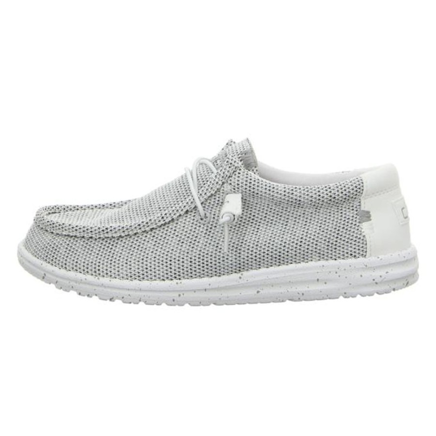 Herren Hey Dude Schnurschuhe | Hey Dude - Schnurschuhe - Wally Sox - Stone White