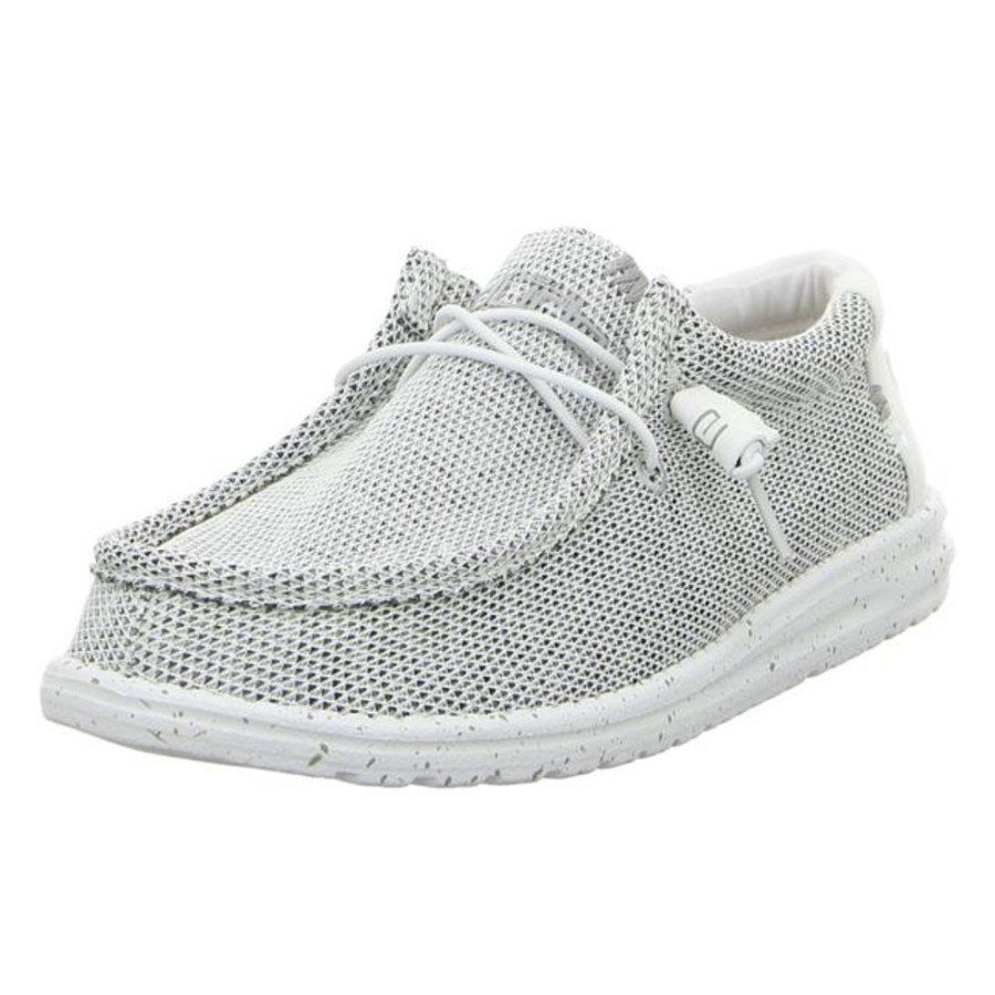 Herren Hey Dude Schnurschuhe | Hey Dude - Schnurschuhe - Wally Sox - Stone White