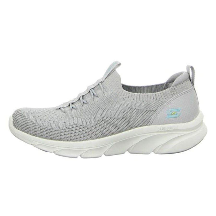 Damen Skechers Halbschuhe | Skechers - Slipper - D´Lux Comfort-Bonusprize - Gray