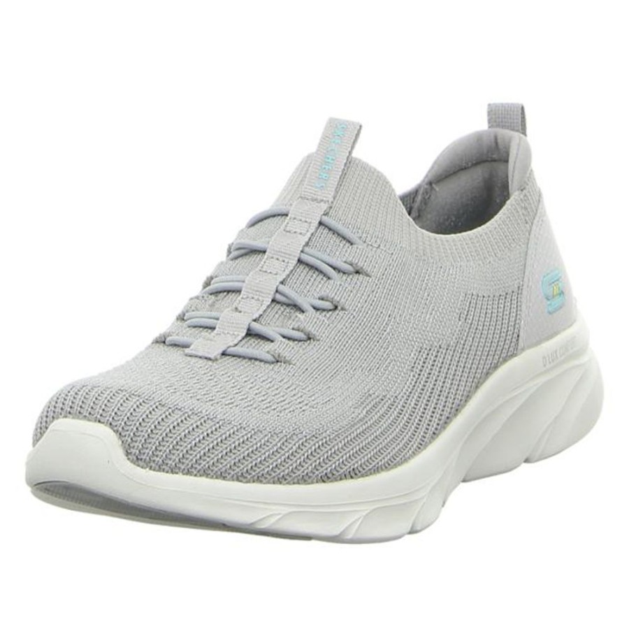 Damen Skechers Halbschuhe | Skechers - Slipper - D´Lux Comfort-Bonusprize - Gray