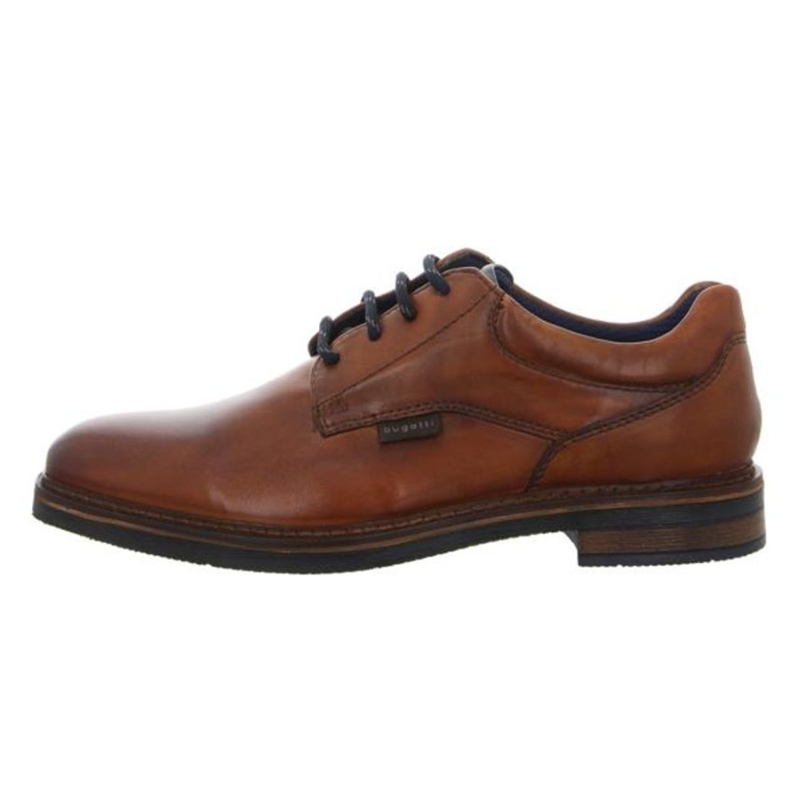 Herren Bugatti Schnurschuhe | Bugatti - Schnurschuhe - Maik Exko - Cognac