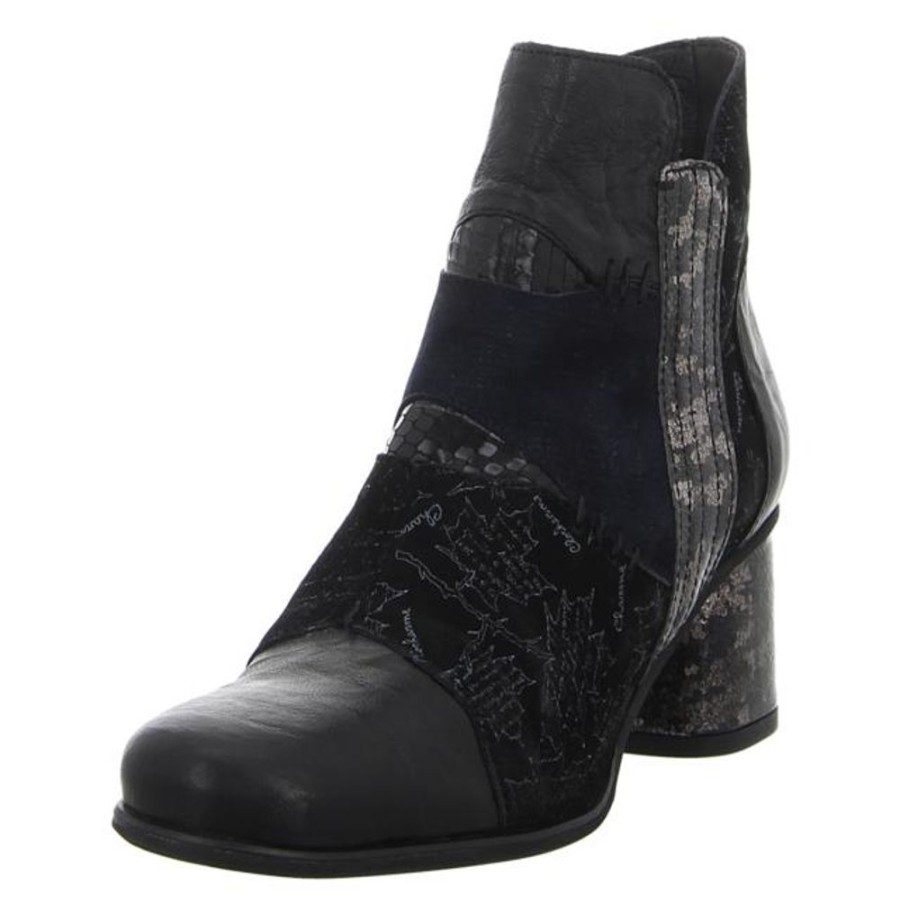 Damen Charme Stiefeletten | Charme - Stiefeletten - Nero+Blue+Steel