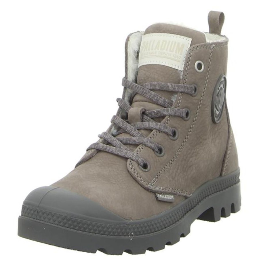 Damen Palladium Stiefeletten | Palladium - Schnurschuhe - Pampa Hi Zip Wl - Cloudburst/Chrclgry