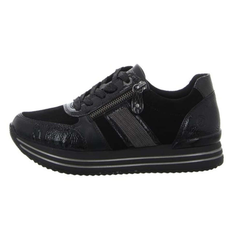 Damen Remonte Schnurschuhe | Remonte - Schnurschuhe - Black/Schwarz/Schwar