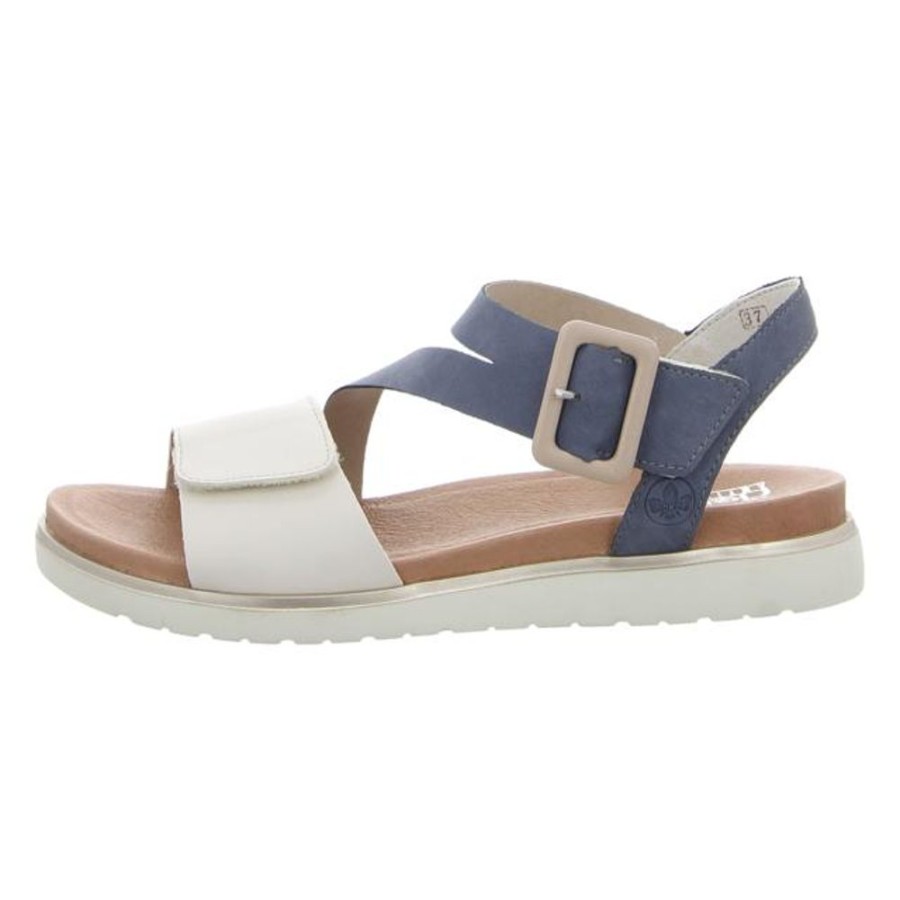 Damen Rieker Sandaletten | Rieker - Sandalen - Blau-Kombi