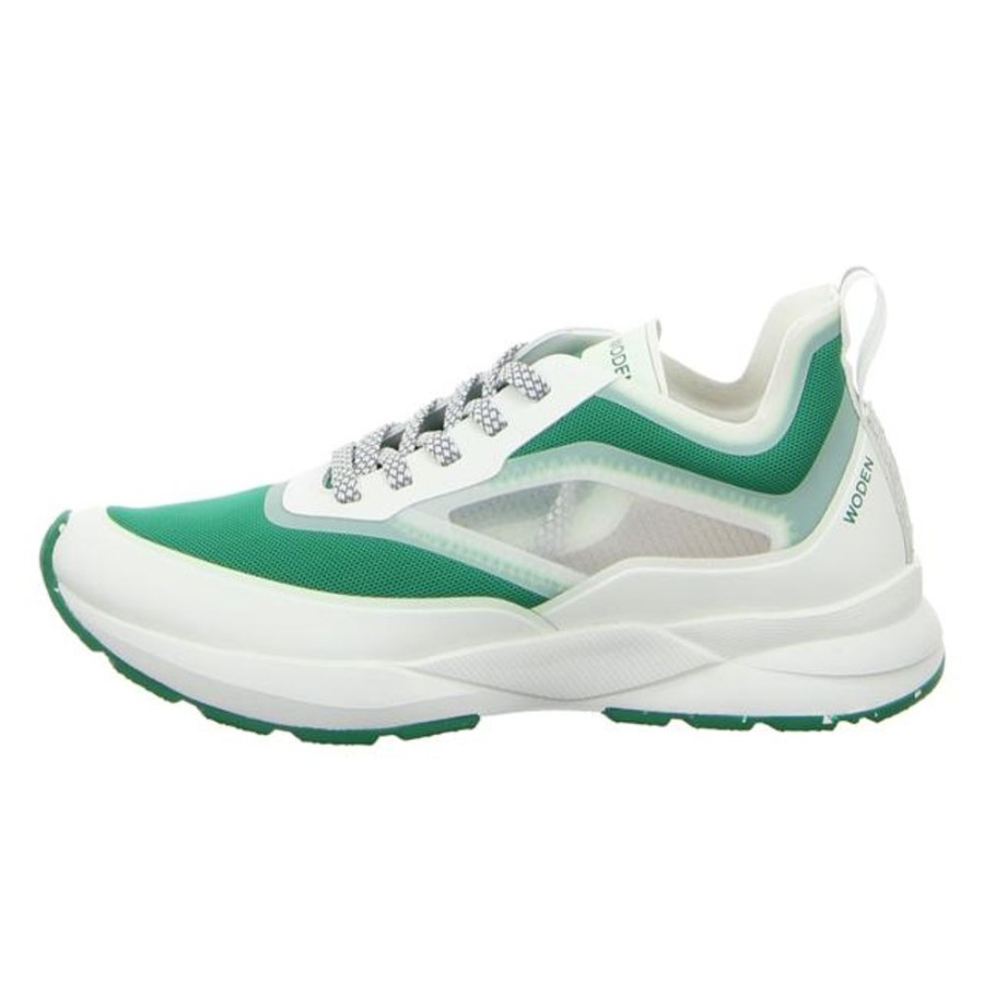 Damen Woden Sneaker | Woden - Sneaker - Stelle Transparent - White/Basil