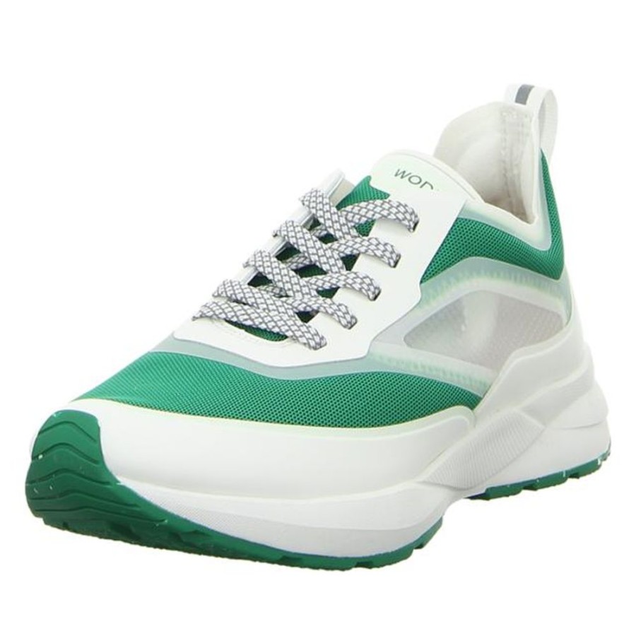 Damen Woden Sneaker | Woden - Sneaker - Stelle Transparent - White/Basil