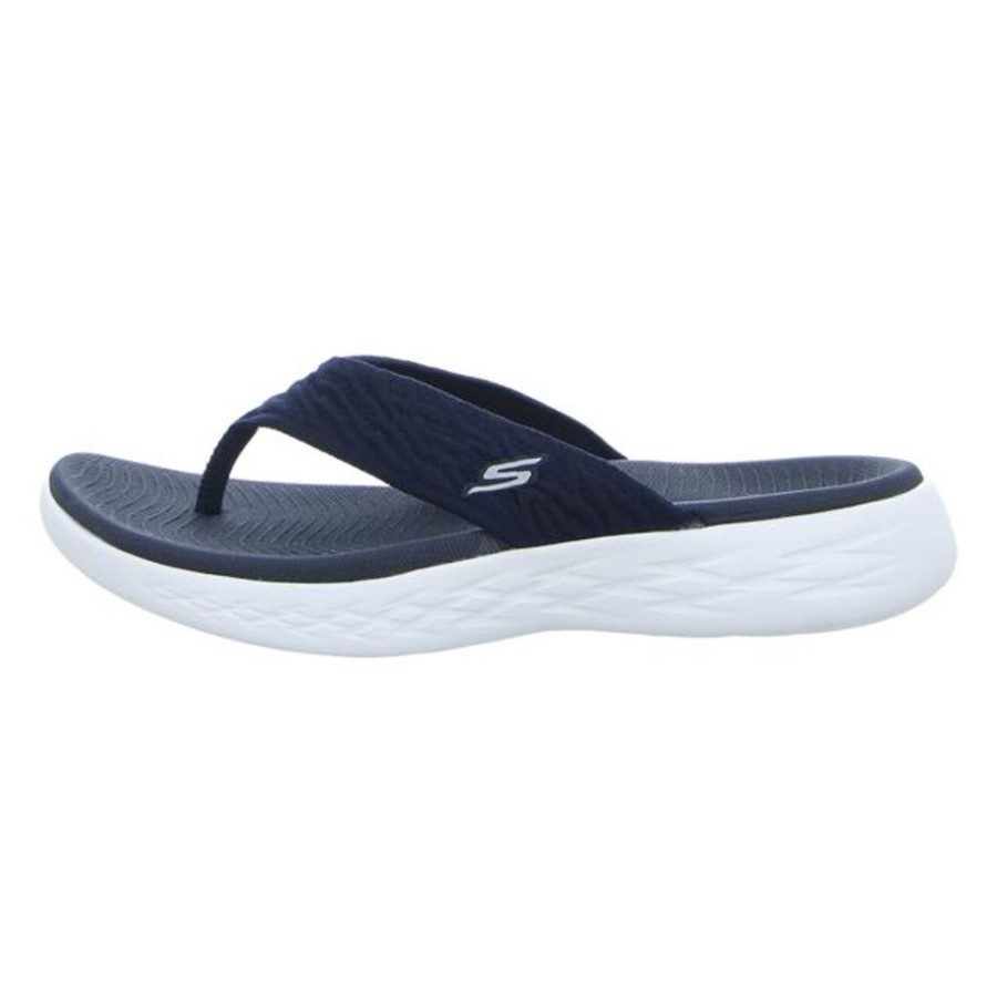 Damen Skechers Pantoletten | Skechers - Zehentrenner - Skechers On The Go 6 - Navy