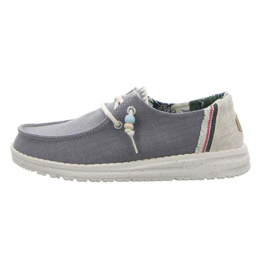 Damen Hey Dude Schnurschuhe | Hey Dude - Schnurschuhe - Wendy Natural - Indigo