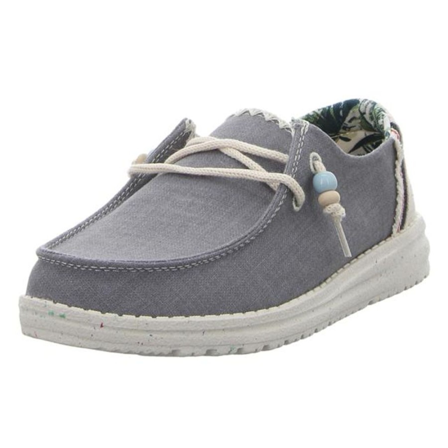 Damen Hey Dude Schnurschuhe | Hey Dude - Schnurschuhe - Wendy Natural - Indigo