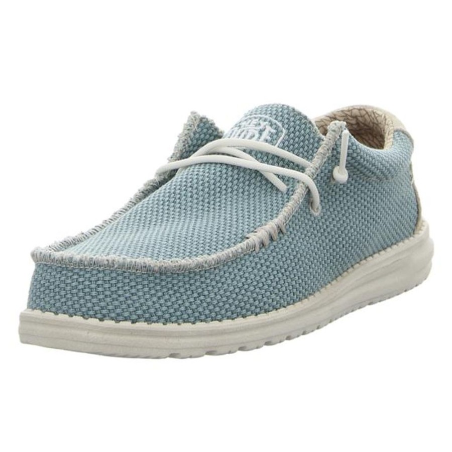 Herren Hey Dude Schnurschuhe | Hey Dude - Schnurschuhe - Wally Braided - Aqua