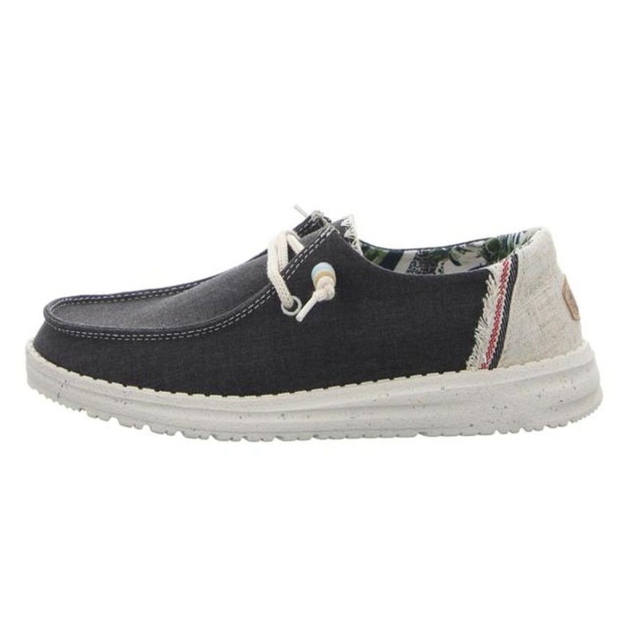 Damen Hey Dude Schnurschuhe | Hey Dude - Schnurschuhe - Wendy Fringe - Carbon