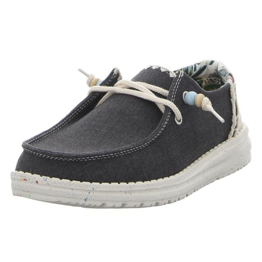 Damen Hey Dude Schnurschuhe | Hey Dude - Schnurschuhe - Wendy Fringe - Carbon