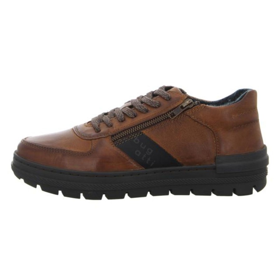 Herren Bugatti Schnurschuhe | Bugatti - Schnurschuhe - Tano Comfort - Cognac