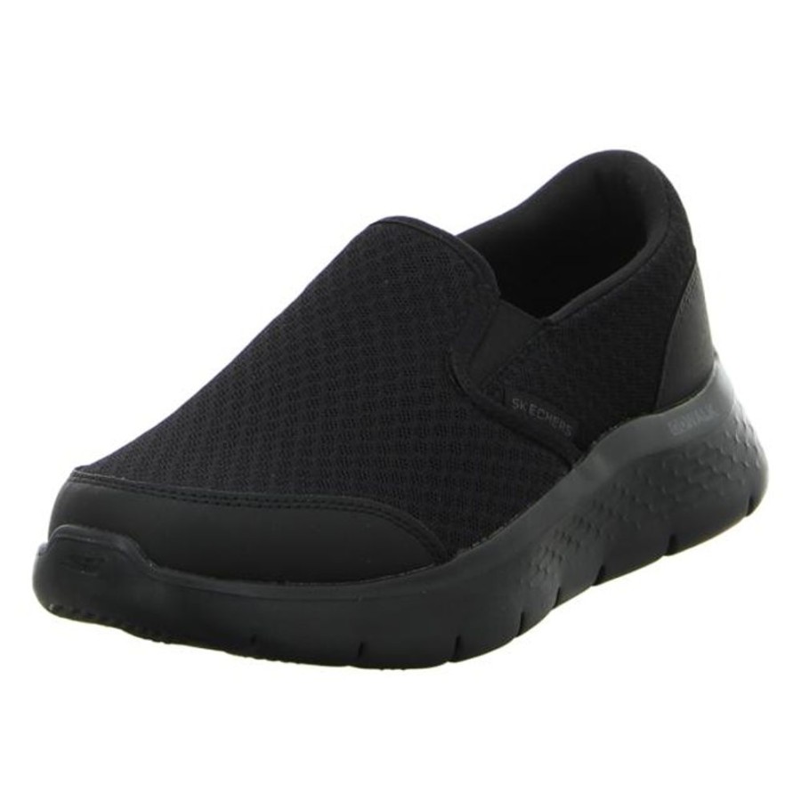 Herren Skechers Halbschuhe | Skechers - Slipper - Go Walk Flex - Black