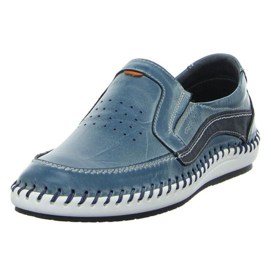 Herren Krisbut Halbschuhe | Krisbut - Slipper - Blau