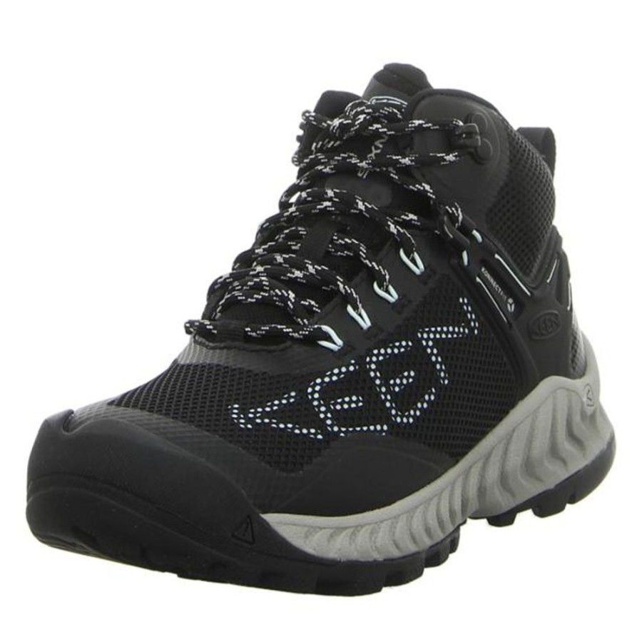 Damen Keen Outdoor Schuhe | Keen - Outdoor-Schuhe - Nxis Evo Mid Wp - Black/Blue Glass