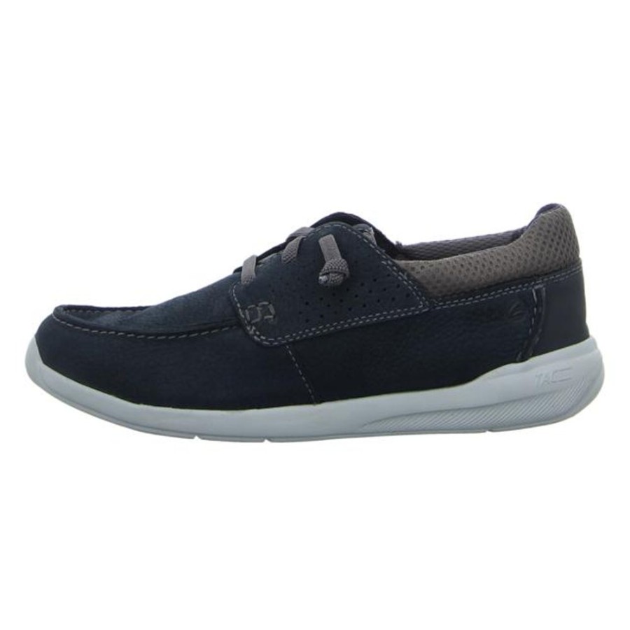 Herren Clarks Halbschuhe | Clarks - Schnurschuhe - Gorwin Moc - Navy Nubuck