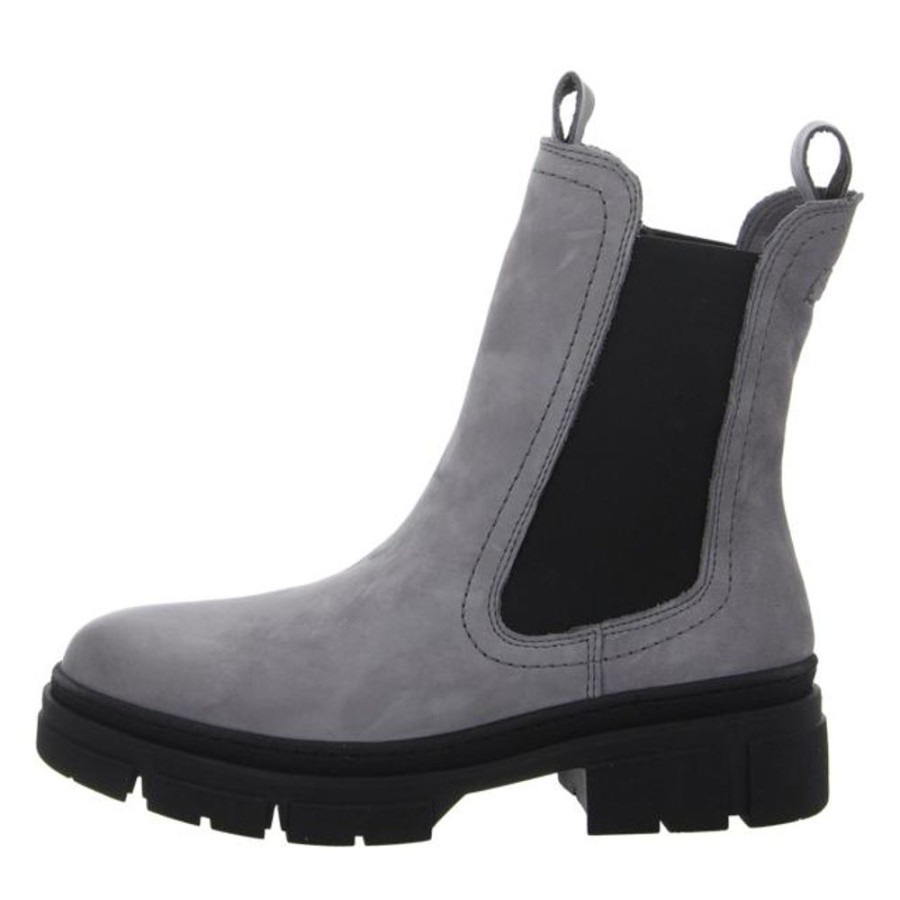 Damen Tamaris Stiefeletten | Tamaris - Stiefeletten - Grey Nubuc