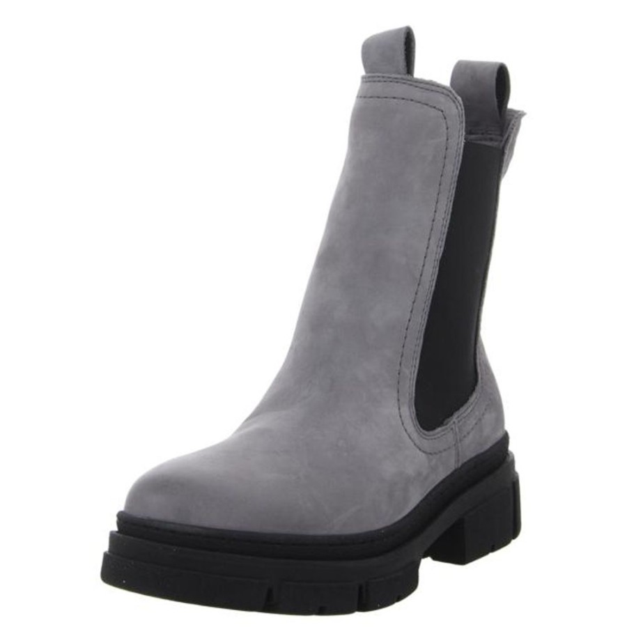 Damen Tamaris Stiefeletten | Tamaris - Stiefeletten - Grey Nubuc