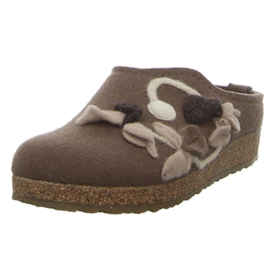 Damen Haflinger Hausschuhe | Haflinger - Hausschuhe - Grizzly Venus - Beige-Kombi