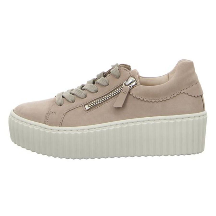 Damen Gabor Sneaker | Gabor - Sneaker - Leinen (Creme)