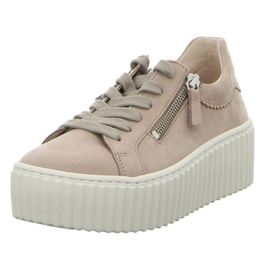 Damen Gabor Sneaker | Gabor - Sneaker - Leinen (Creme)