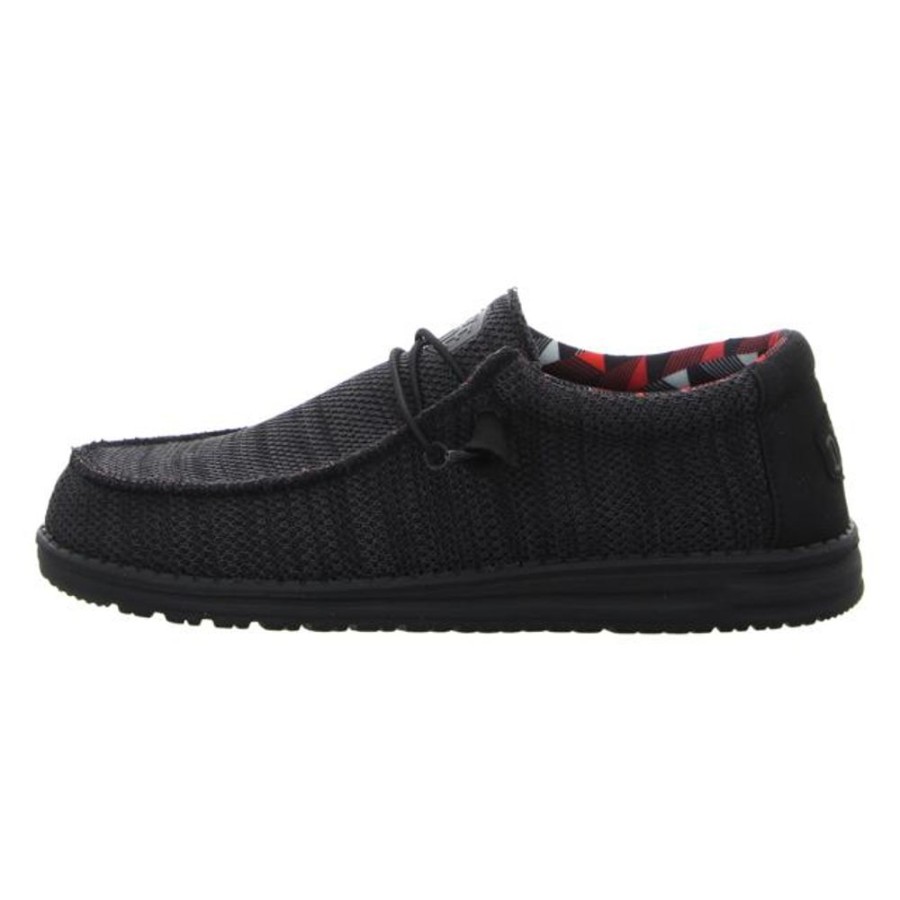 Herren Hey Dude Schnurschuhe | Hey Dude - Schnurschuhe - Wally Sox - Jet Black