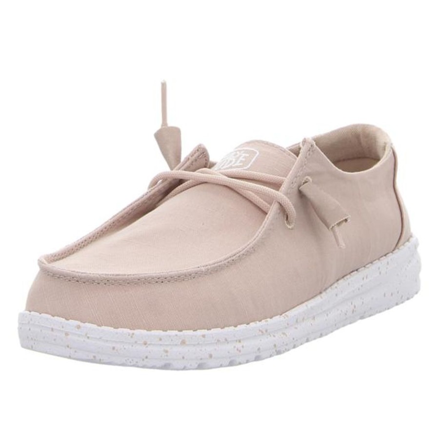 Damen Hey Dude Schnurschuhe | Hey Dude - Schnurschuhe - Wendy Slub Canvas - Tan