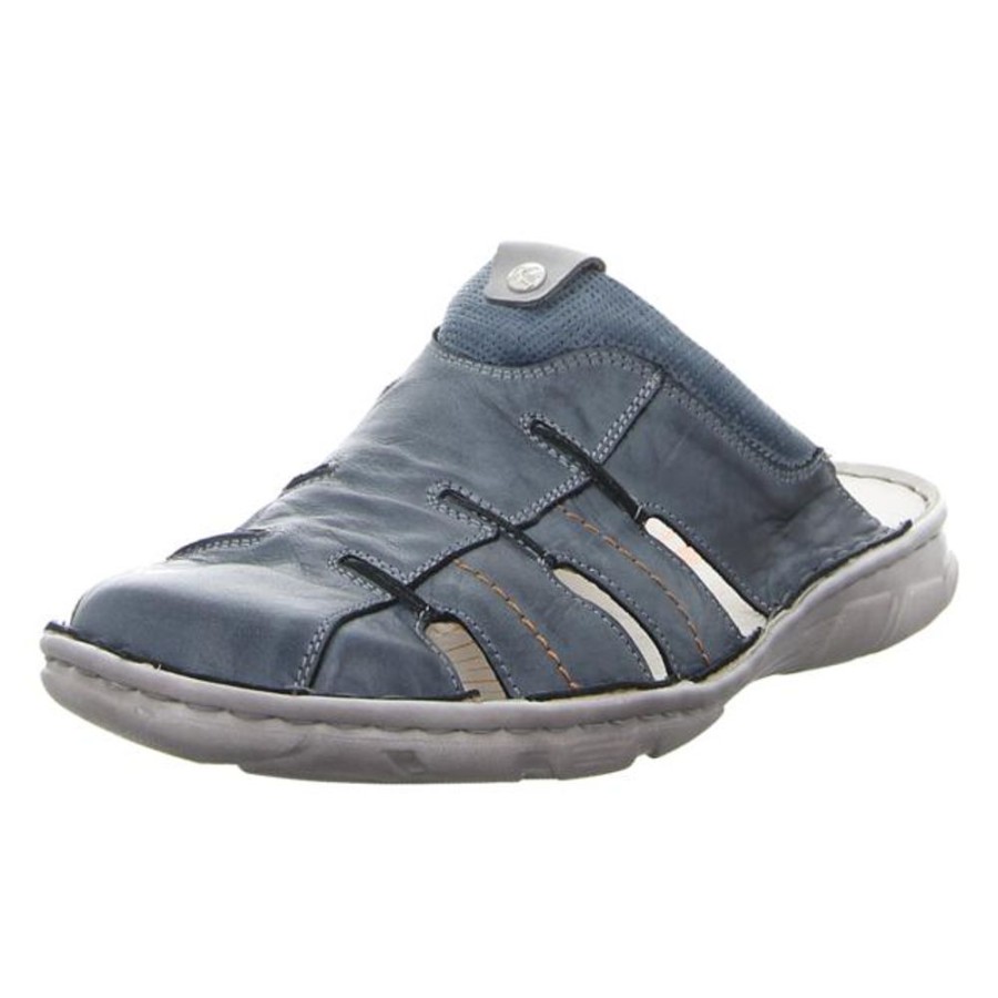 Herren Krisbut Offene Schuhe | Krisbut - Pantoletten - Blau-Kombi