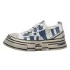 Damen Rebecca White Sneaker | Rebecca White - Sneaker - White+Blue Stripe