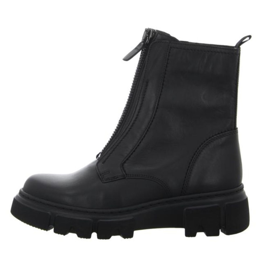 Damen Gabor Stiefeletten | Gabor - Stiefeletten - Schwarz(Altsilber)