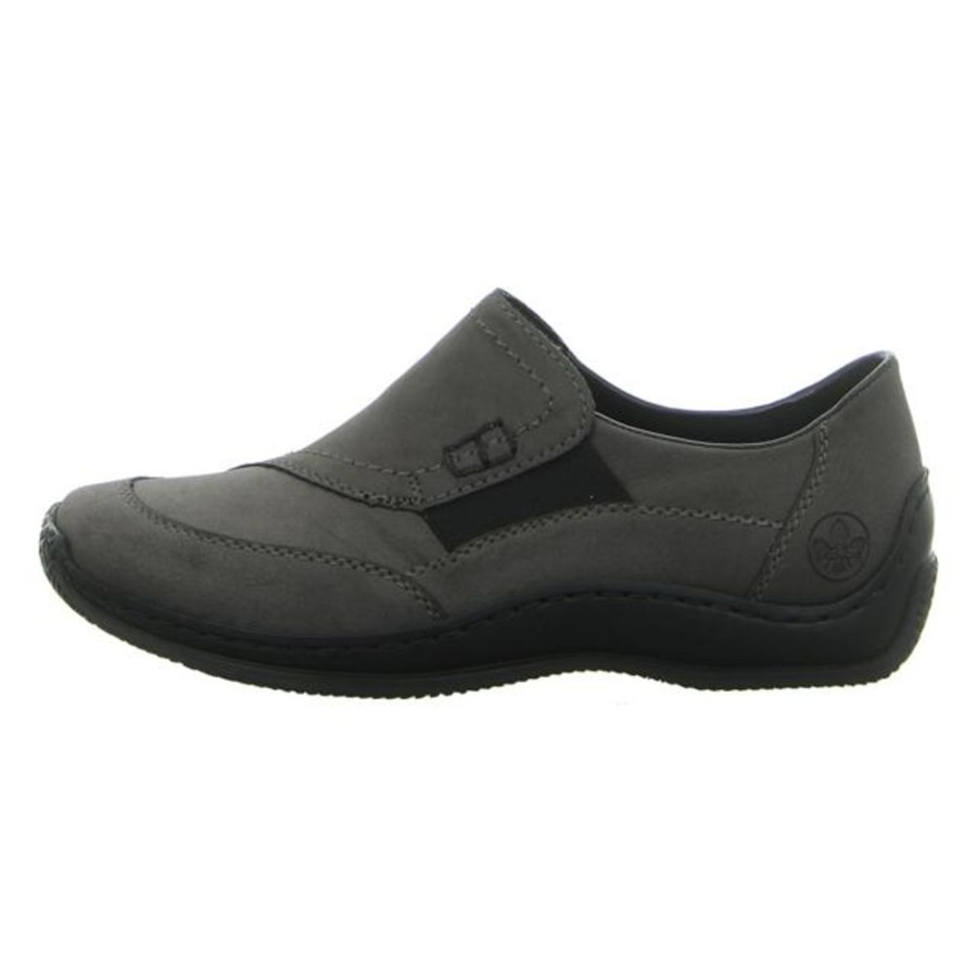 Damen Rieker Halbschuhe | Rieker - Slipper - Grau